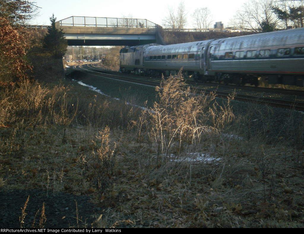 Vermonter ducks under the Wilbur cross pkwy